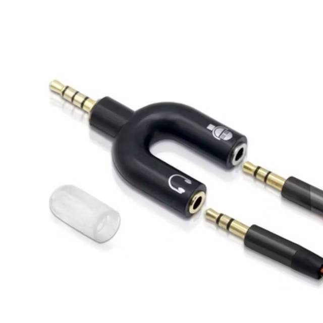 แจ็คY ช่องเสียบ 2 Way U Splitter แยกไมค์หูฟัง อะแดปเตอร์ 3.5 มม ...