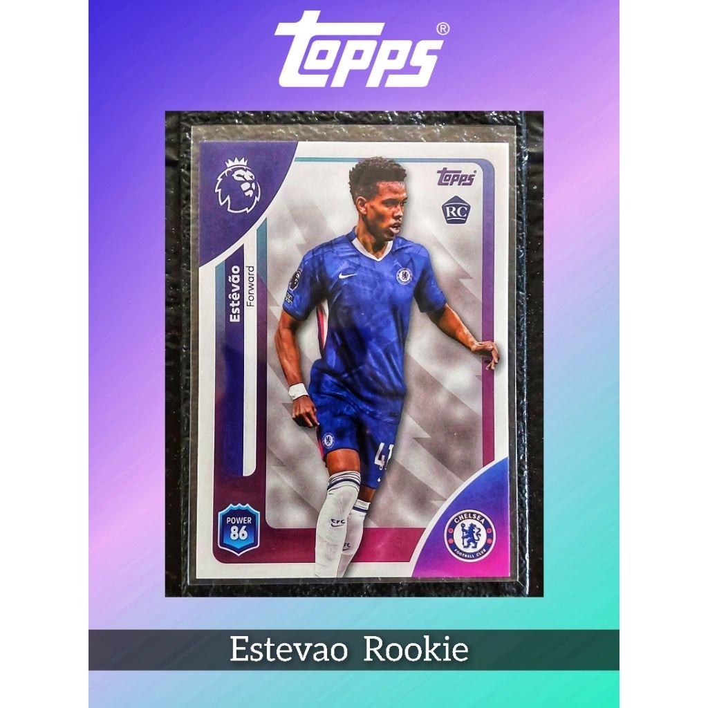 การ์ดฟุตบอล 2025-26 Topps Premier League Estevao RC Rookie สินค้า ...