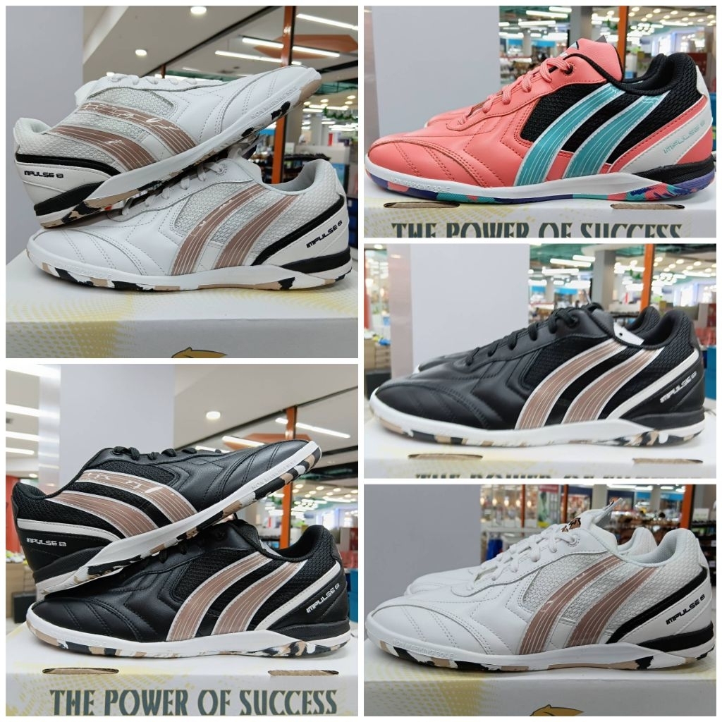 Pan รองเท้าฟุตซอล Pan IMPULSE 8 NAPPA รองท็อป หนังวัวแท้ PF146J ราคา ...