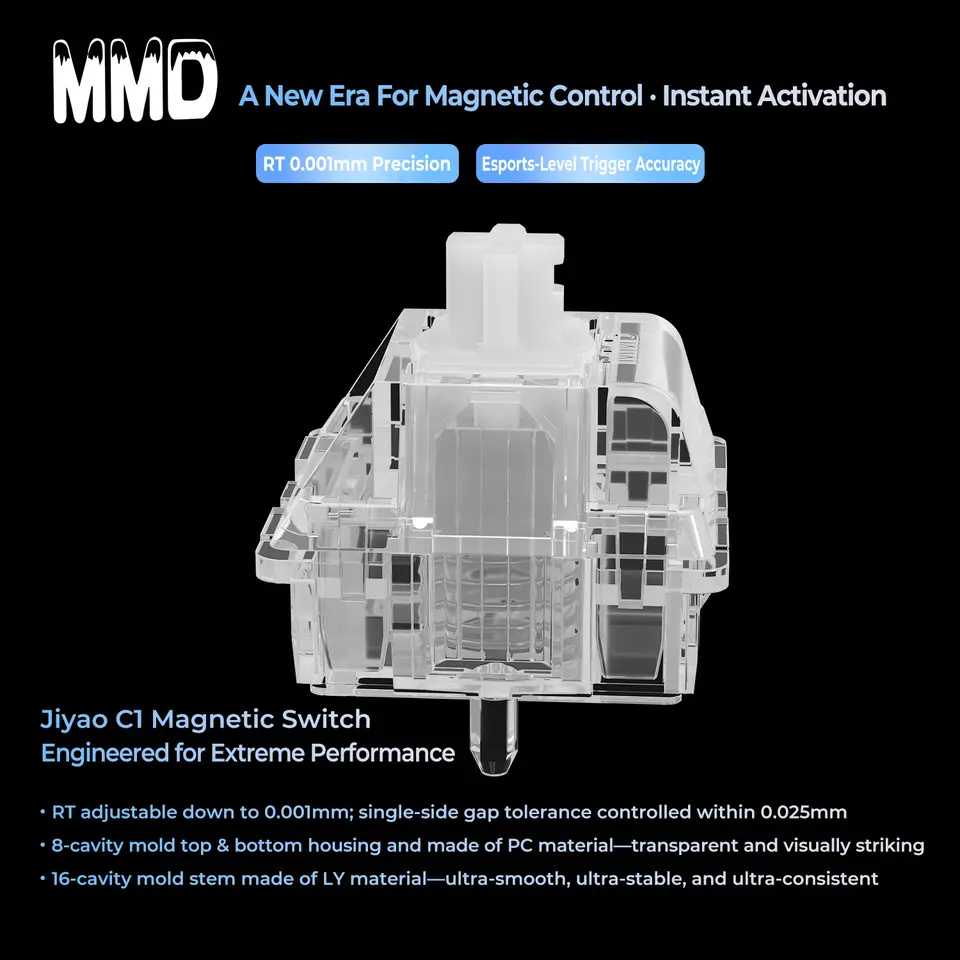(10 ตัว) MMD C1 Magnetic Switches Hall Effect Keyboard สวิตช์แม่เหล็ก ...
