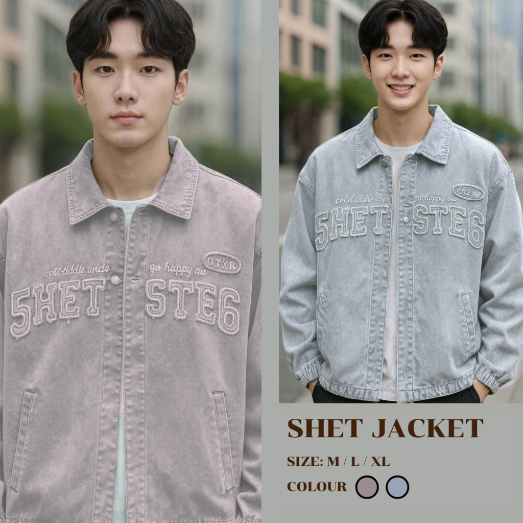 11.WOLF Shet Jacket เสื้อเชิ้ตแขนยาว เสื้อเชิ้ต เสื้อแจ๊คเก็ตผู้ชาย ...