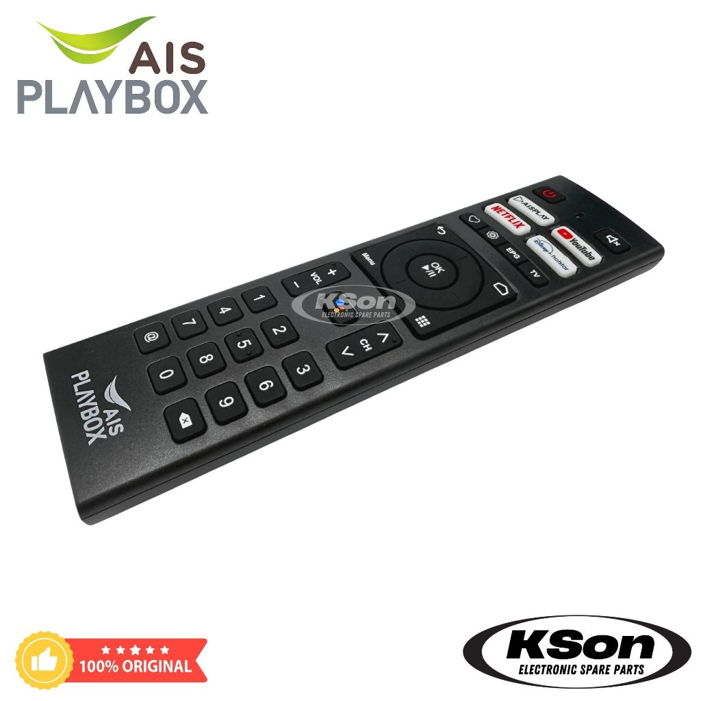 รีโมทกล่องทีวี เอไอเอส เพลย์บอกซ์ ของแท้ มีคำสั่งเสียง Original AIS ...