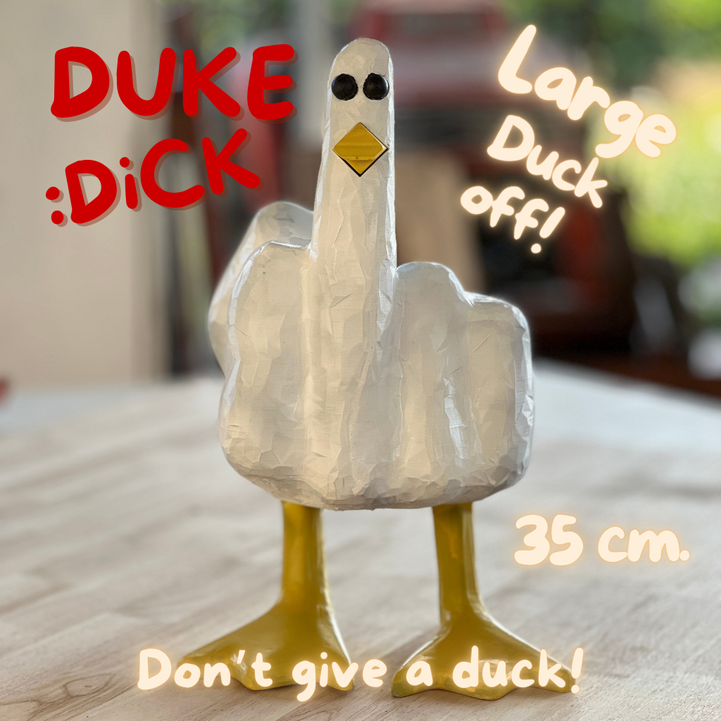 Duck off! เป็ดหัวยัก โมเดลเป็ดขนาดใหญ่ ตั้งโต๊ะ | ตุ๊กตาเป็ดแต่งบ้าน ...