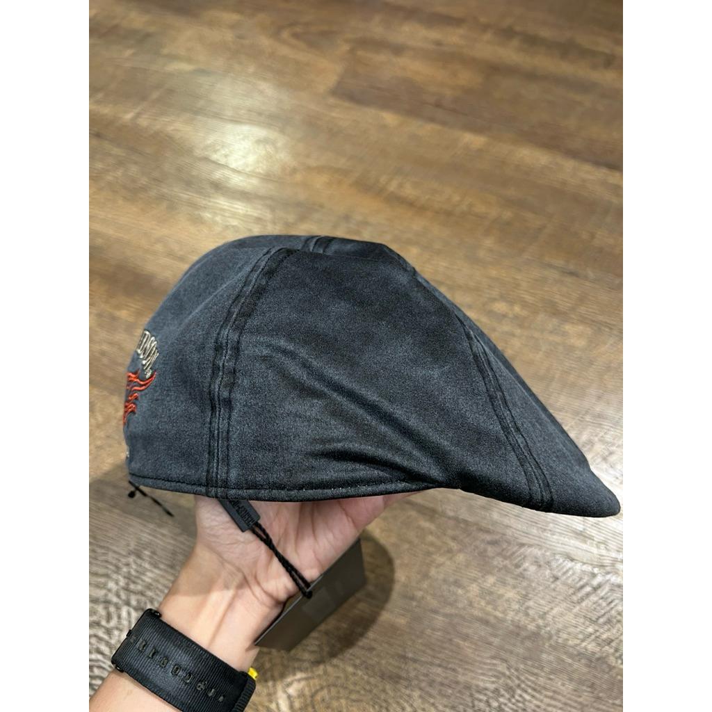 Béret Harley Davidson Flame Graphic Ivy - Casquette Brodée Pour Homme Motard