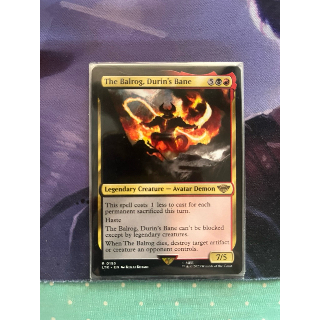 การ์ด MTG The Balrog, Durin's Bane Multi Magic the Gathering EDH รุ่น ...