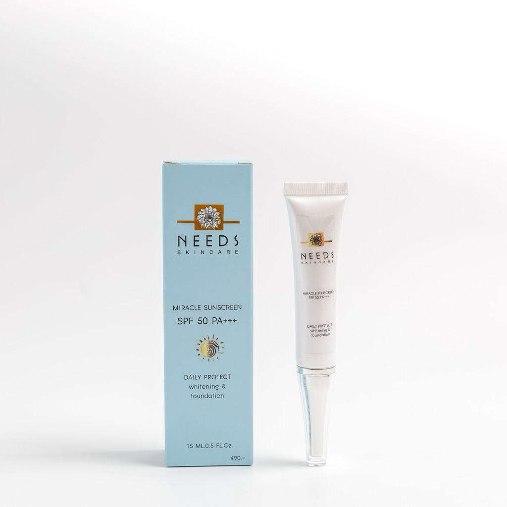 SUN 1 :: Miracle sunscreen SPF50 PA+++ ขนาด 15 กรัม 1 กล่อง **ครีมกัน ...