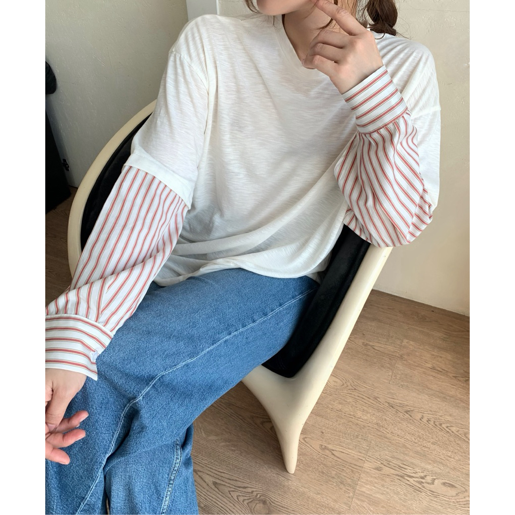 Charlotte Irony | Layered Sleeve T-shirt