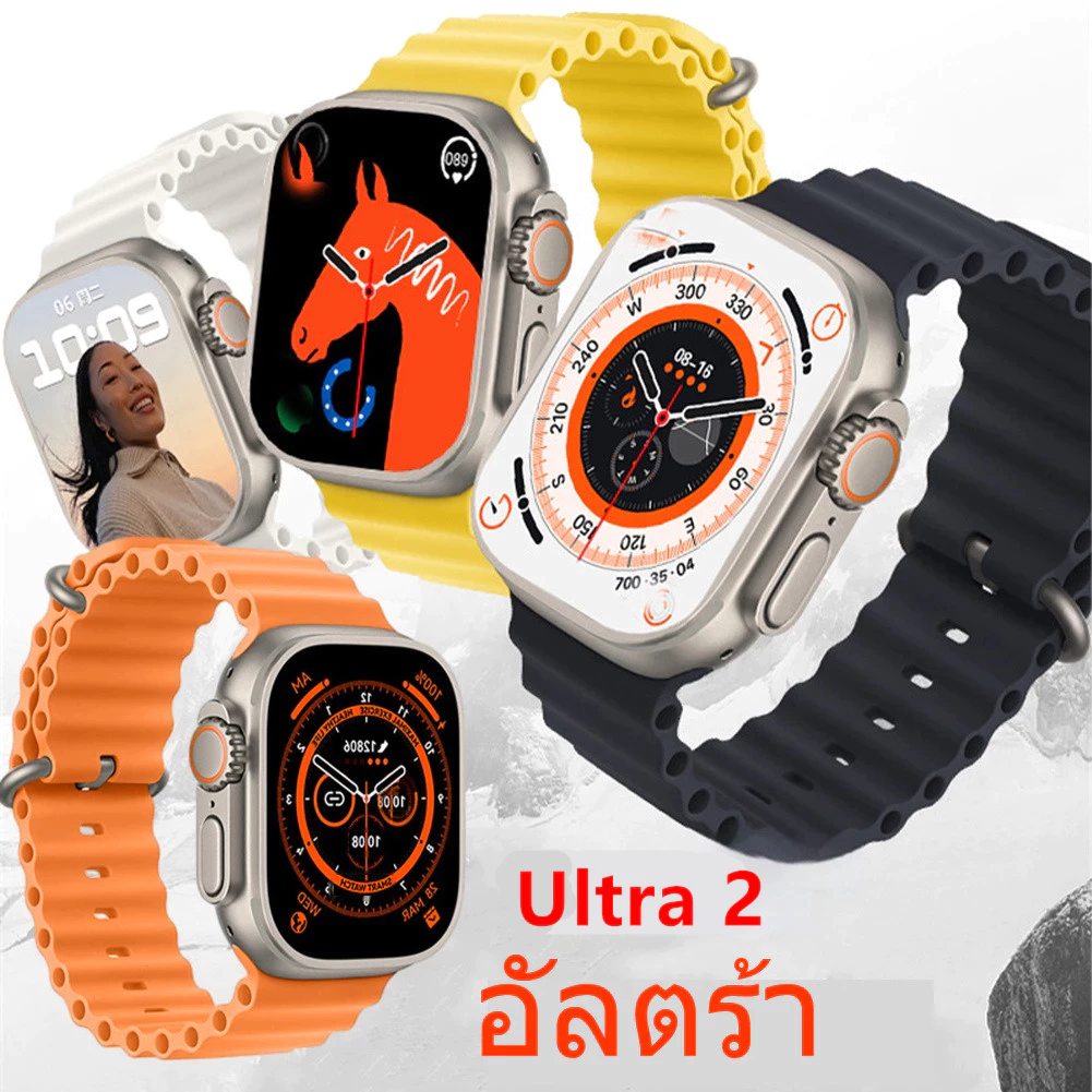 สมาร์ทวอทช์, UItra2 เครื่องนับก้าว, นาฬิกากีฬ, หน้าจอ 2.01 นิ้ว, การโทร ...