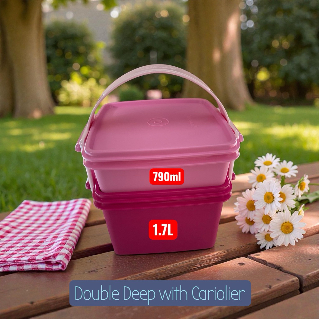 ปิ่นโต Tupperware รุ่น Double Deep with Cariolier | Shopee Thailand