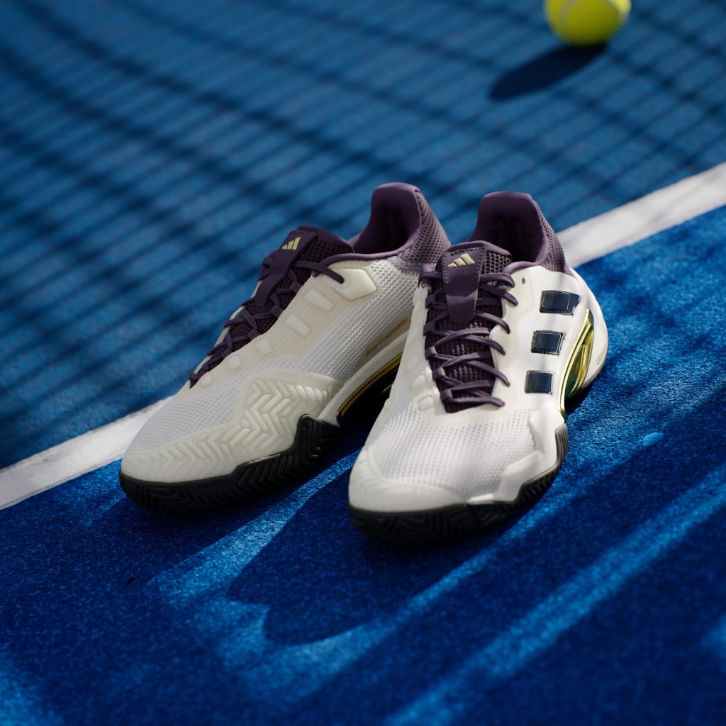 Adidas รองเท้าเทนนิสผู้ชาย Barricade 13 | Core White/Core Black/Aurora ...