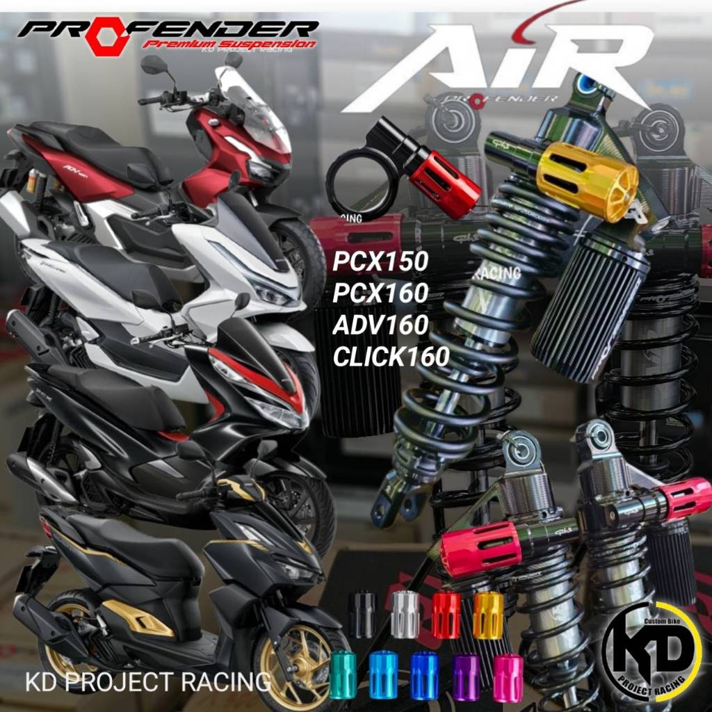 ส่งฟรี🚩โช๊ค profender Air Click160,PCX150,160 พร้อมตัวปรับเกลียว ...
