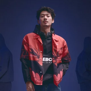 HOMEBOY เสื้อเชิ้ต  HB.ULTIMATE.OKARUN.SHIRT  โพลีเอสเตอร์ ใส่ได้ทุกวัน