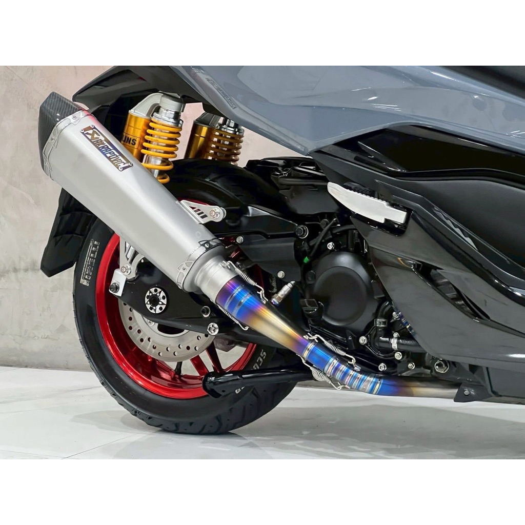 ท่ออาคา Forza350 ทรงกรวยไทเท