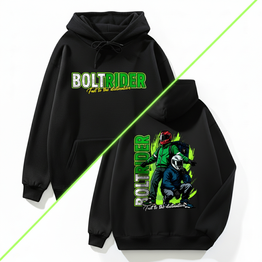 เสื้อฮูด Bolt Rider | ฮู้ดไรเดอร์สายซิ่ง ลายเท่ สไตล์สตรีท | Shopee ...