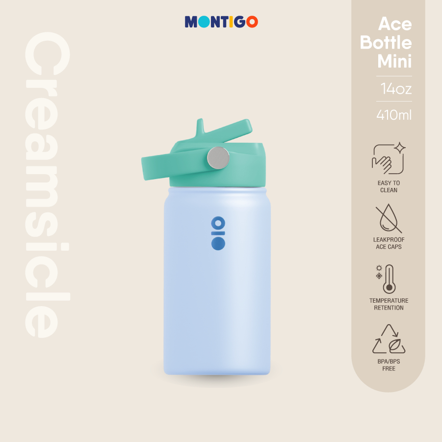 Mini Ace (Straw Lid/OIO) - 14oz Blue Cream | Shopee Thailand