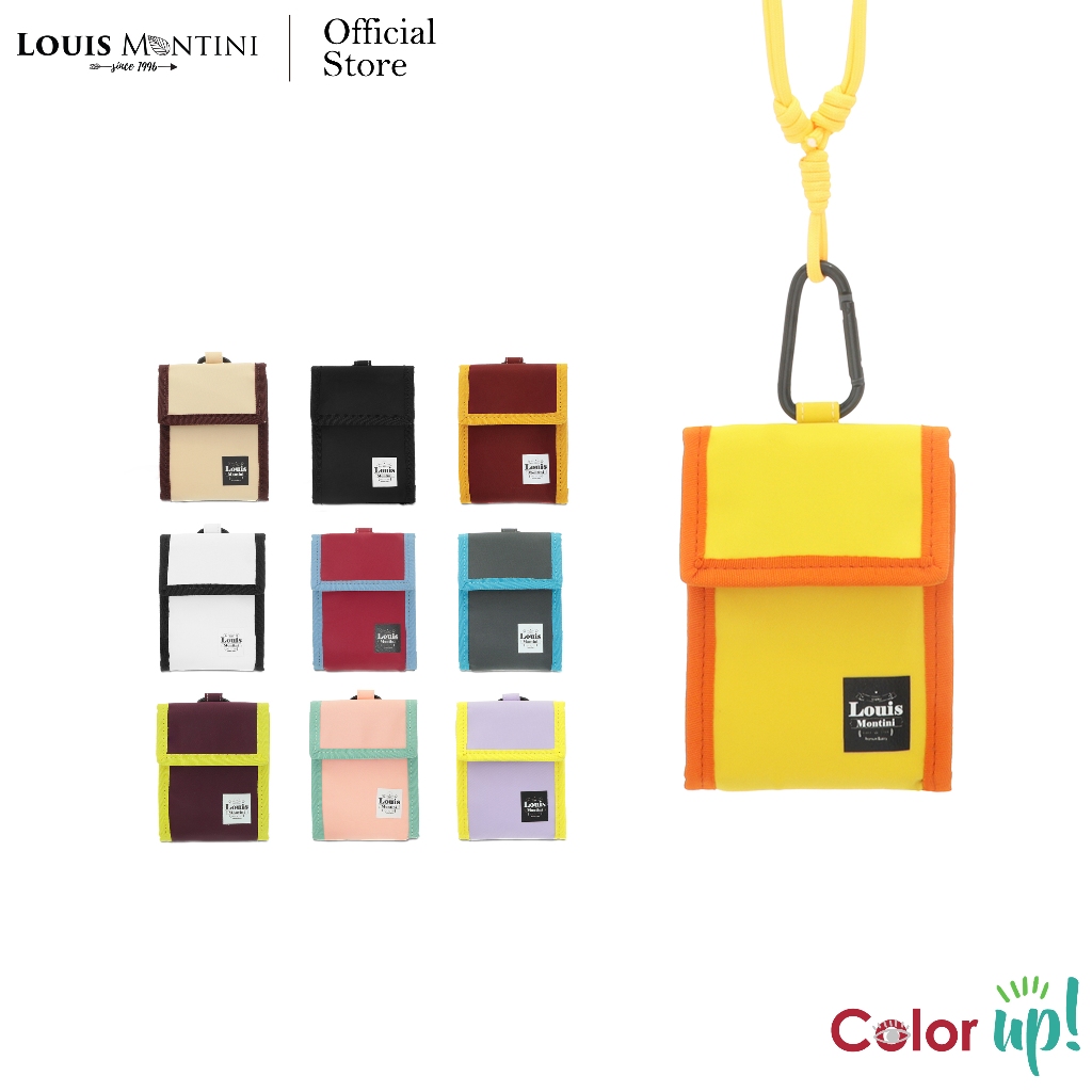 Louis Montini (Color Up) กระเป๋าสะพายข้าง ผ้าไนล่อน Unisex Shoulder Bag TML28