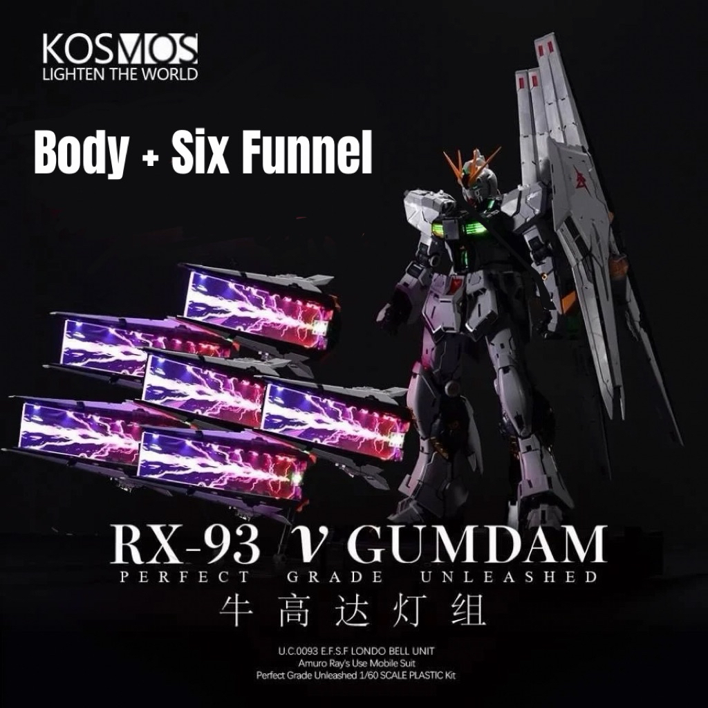( Pre-Order ) Kosmos PGU LED 1/60 Nu Gundam + Six Funnel | Shopee Thailand