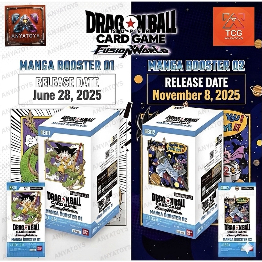 [ส่งทันที/ส่งด่วน](BANDAI) Dragon Ball Super Card Game Fusion World MANGA [SB01-SB02] (BOX) ลิขสิทธิ์แท้ ใหม่ในซีล