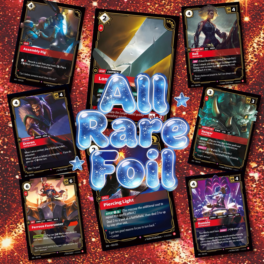 Riftbound Spiritforged Fury ระดับ Rare ( All Foil ) | Shopee Thailand