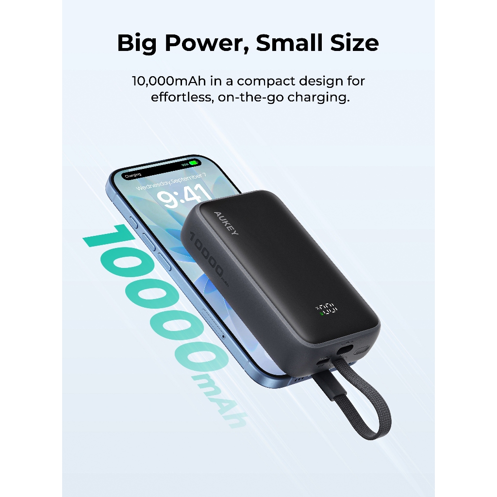 [CCC] AUKEY PB-Y61 พาวเวอร์แบงค์ Spark Sling Neo 10000mAh 30W Power ...