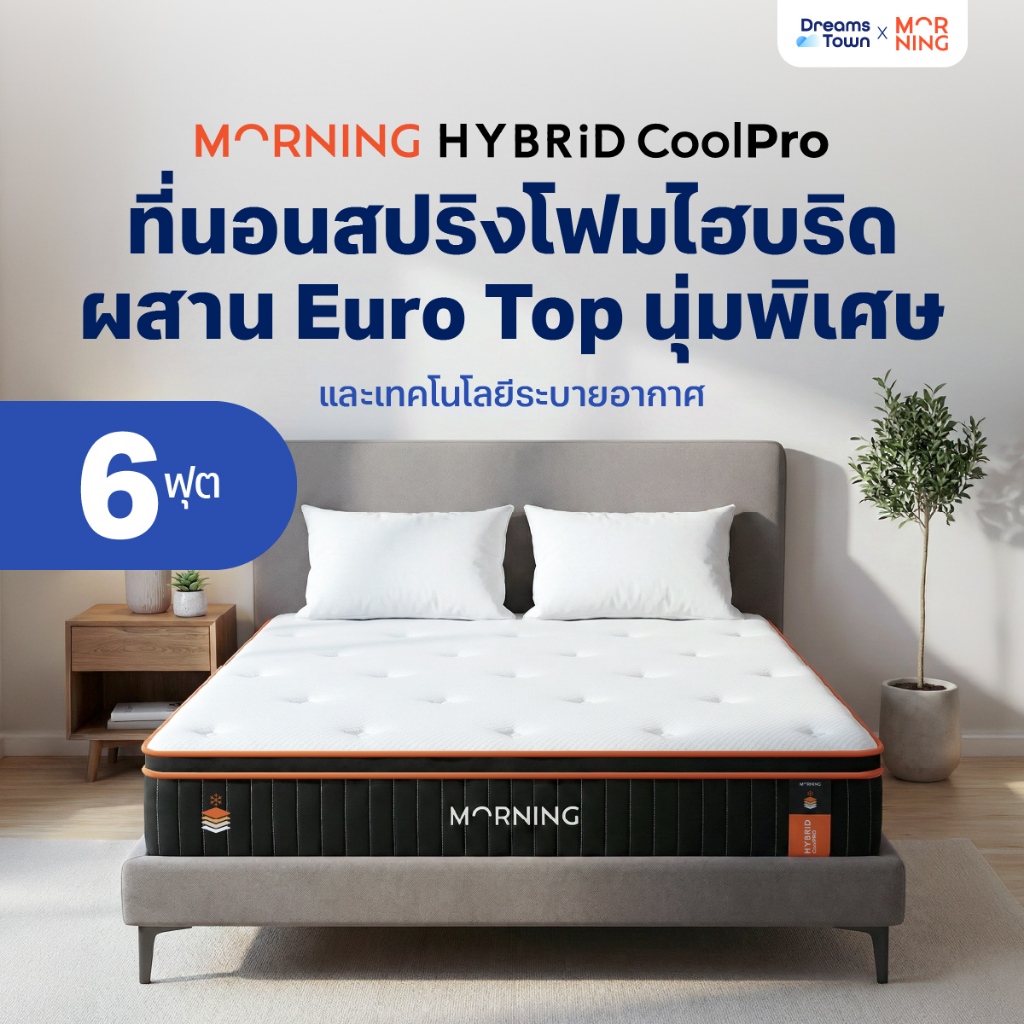 Morning Sleep ที่นอนเมมโมรี่โฟม ที่นอนพ็อกเก็ตสปริง ผสานเทคโนโลยี ...