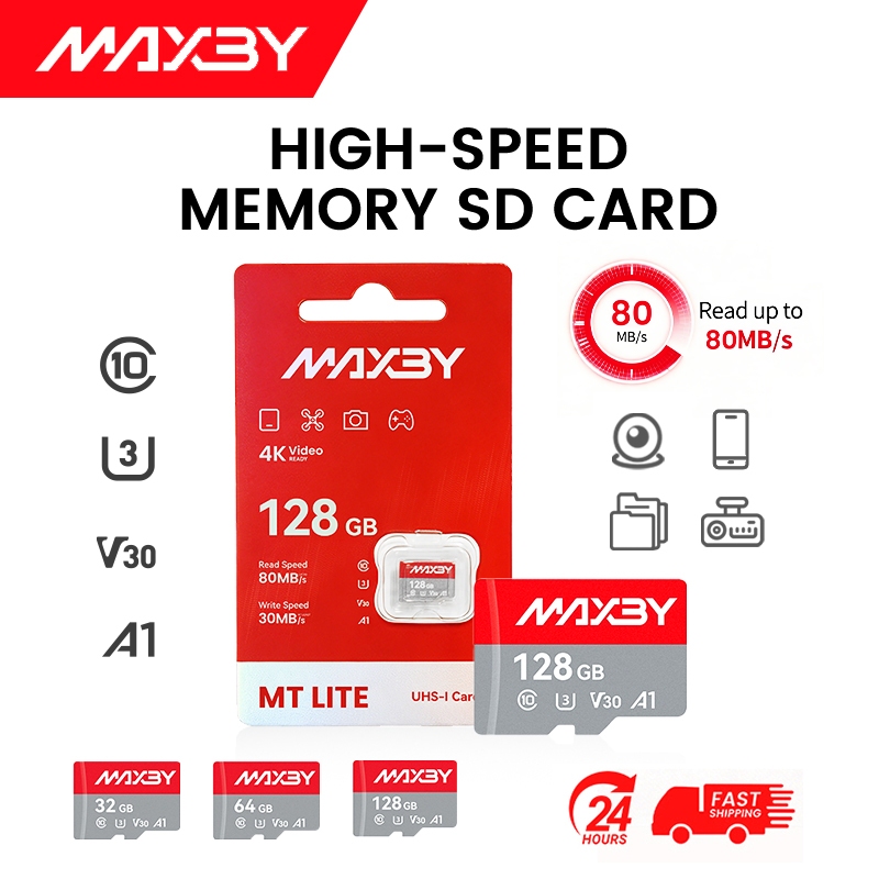MAXBY MT LITE SD Card 80MB/s 32GB 64GB 128GB สำหรับโทรศัพท์มือถือแท็บเล ...