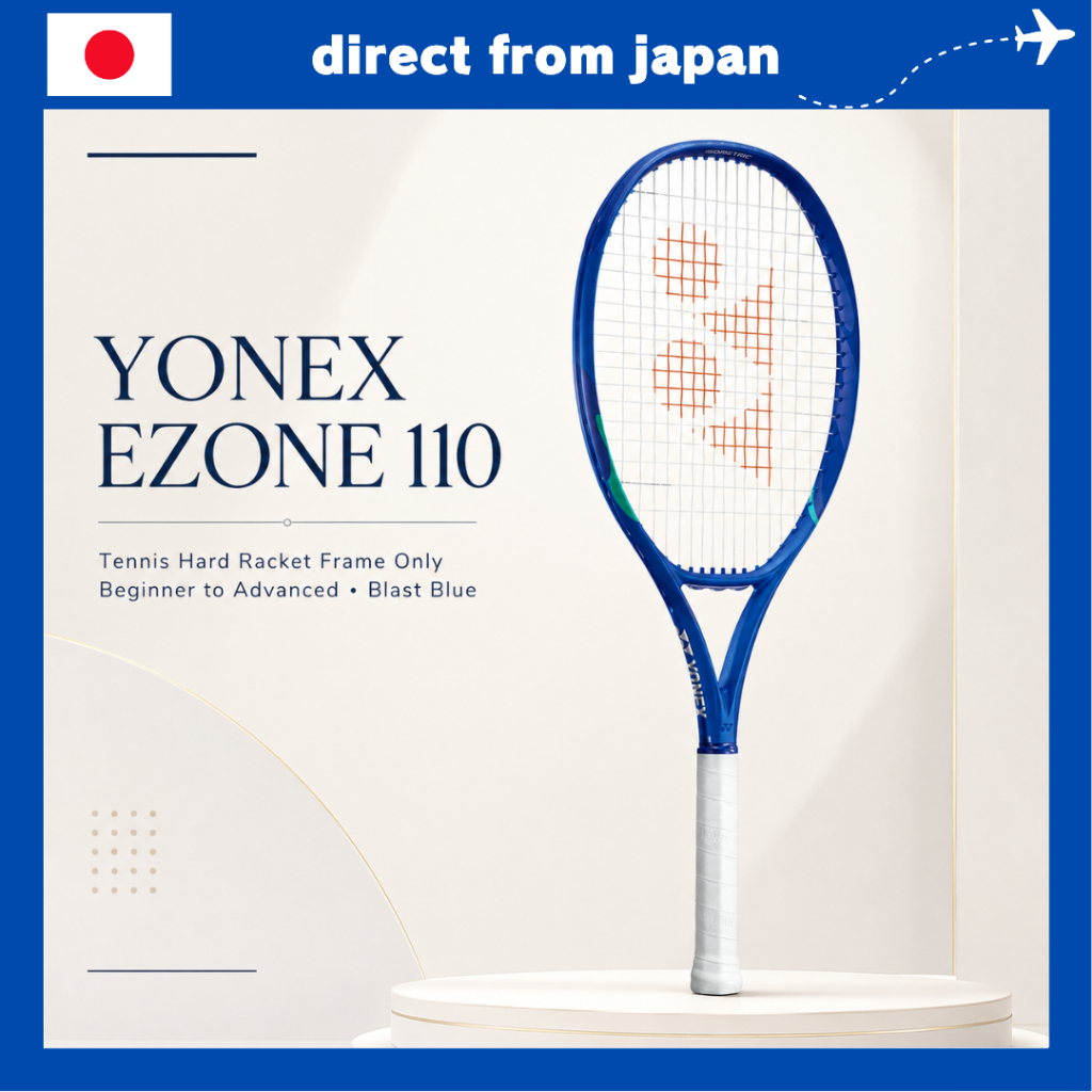 YONEX EZONE 110 Tennis Racquet (Blast Blue) – Power & Comfort for All ...