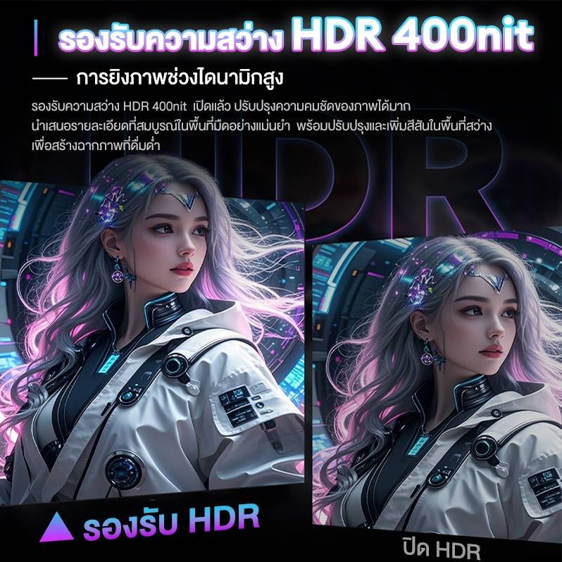Expose จอมอนิเตอร์เกมมิ่ง 27 นิ้ว หน้าจอโค้ง 4K LED 165Hz