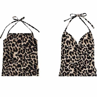 VGH LEOPARD HALTER TOP