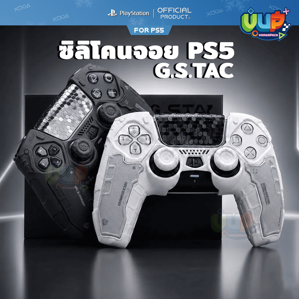 [GESTAC™] ซิลิโคนจอย PS5 Black Geometric G.S.TAC Silicone Joy คุณภาพสูง ...