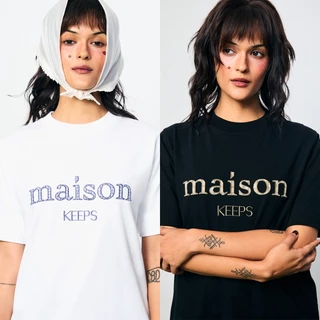 maison KEEPS | The Standard Original Plaid Logo Tee | เสื้อยืด | มี 2 Size อก 38" และอก 42"