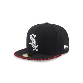 หมวกแก๊ป New Era รุ่น 59Fifty Pack - Baseball Stitching Chicago White Sox Black 59Fifty Cap