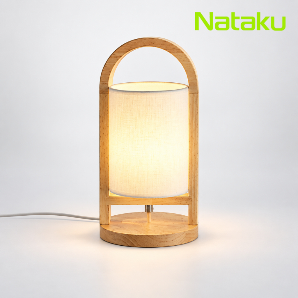 Nataku โคมไฟตั้งโต๊ะ โคมไฟห้องนอน โคมไฟ Table lamp สวิตซ์ปิด-เปิด ขั้ว ...