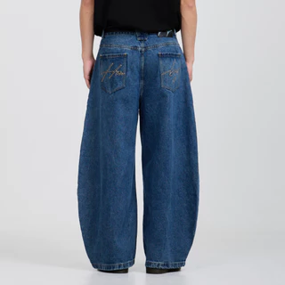 HOMEBOY กางเกงยีนส์ขายาว HB.HMBY.BAGGY.JEANS  คอตตอนโพลี่เอสเตอร์  ใส่ไปทำงานได้