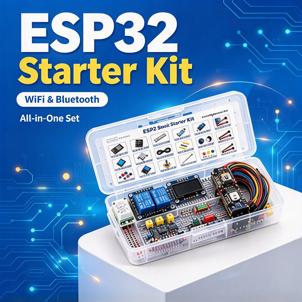 ESP32 Starter Kit WiFi Bluetooth IoT Learning Kit with OLED Display ...