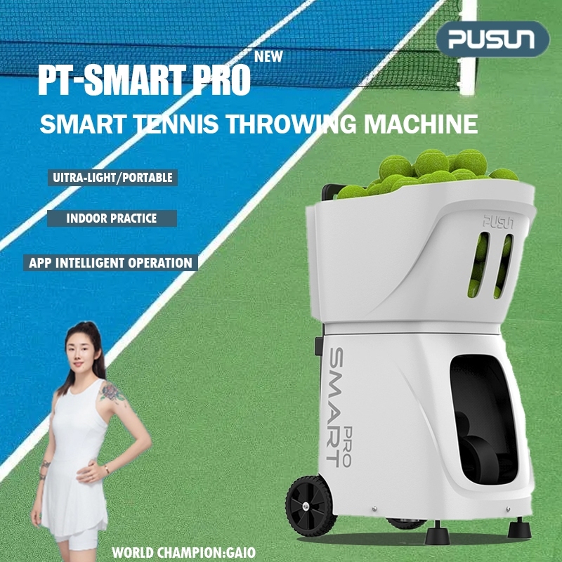 【New Arrivals】PUSUN Tennis PT-SMART PRO Ball Machine Launcher Equipment ...