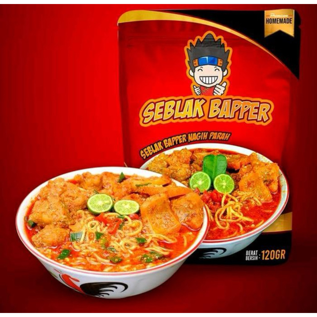 Indonesia Seblak Bapper Extra Yellow Noodles 120 grams | Shopee