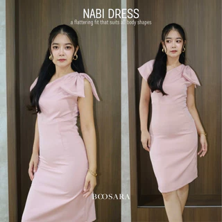 Nabi dress 💗🌷〰️เดรสแต่งโบว์เรียบหรูดูน่ารัก ใส่ออกงาน หรือ ใส่ทำงานได้น้า - BSR C.