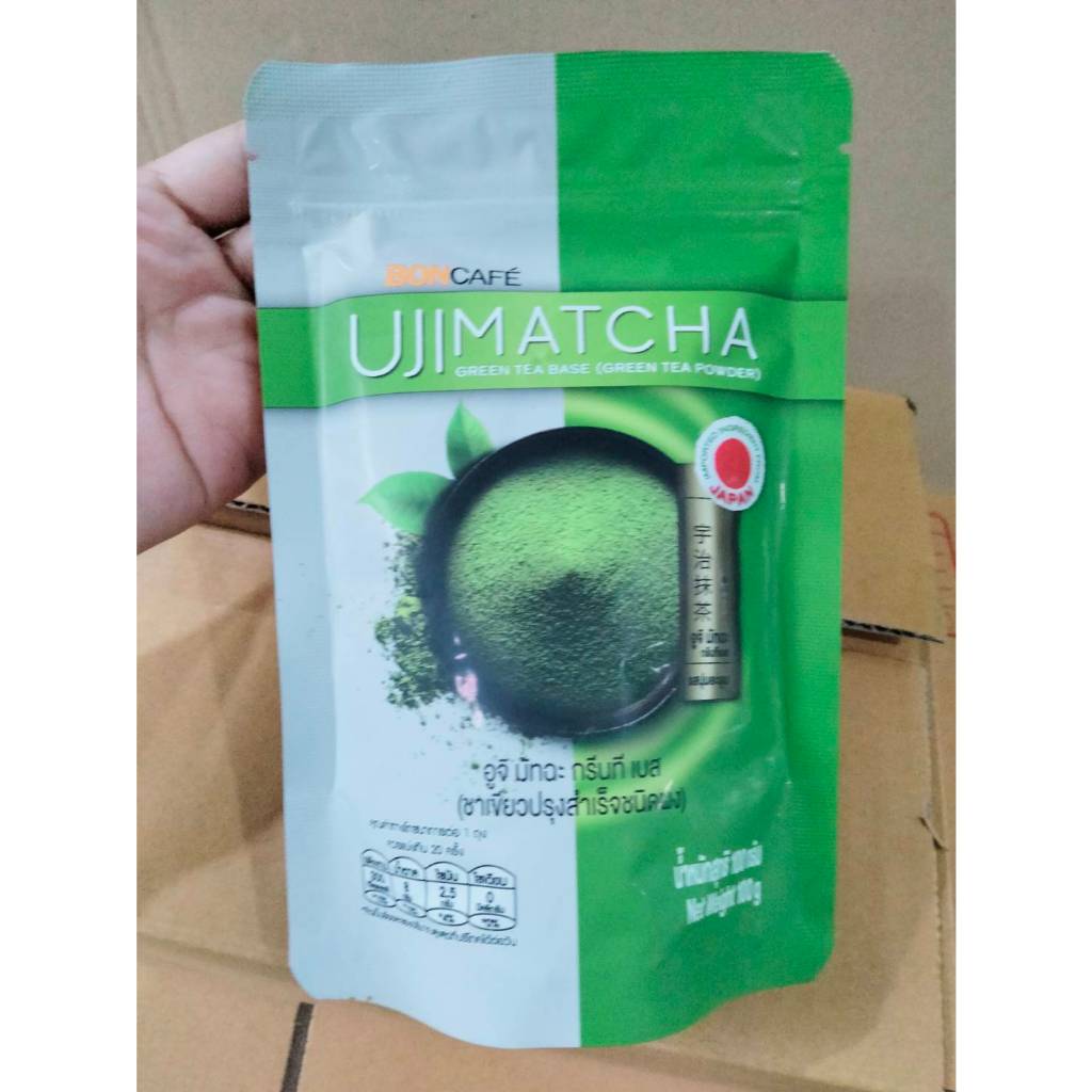 BONCAFE - ชาเขียว อูจิ มัทฉะ กรีนที เบส Bontea Uji Matcha Green Tea ...