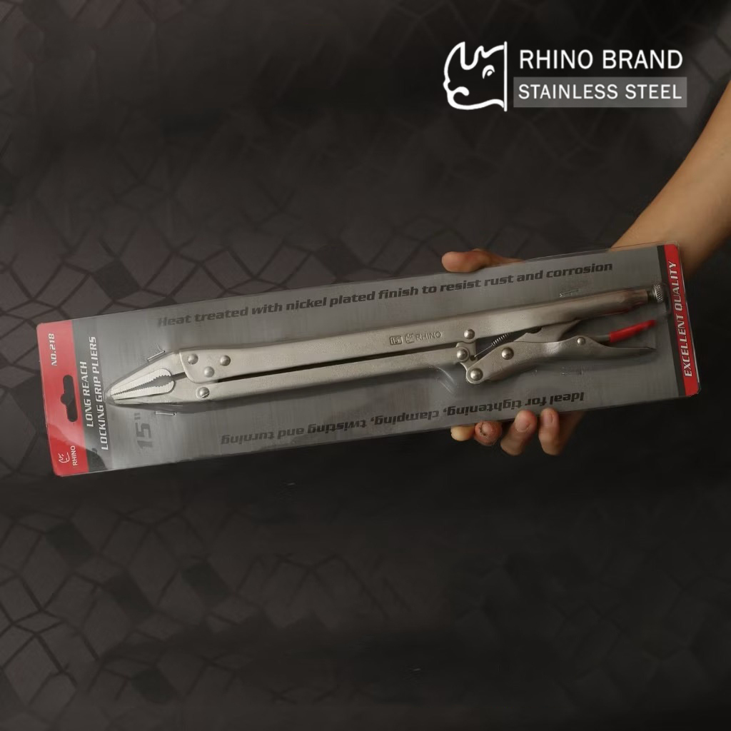 RHINO BRAND No.218 คีมล็อค15 นิ้ว Long Reach Locking Grip Pliers ของแท้ ...