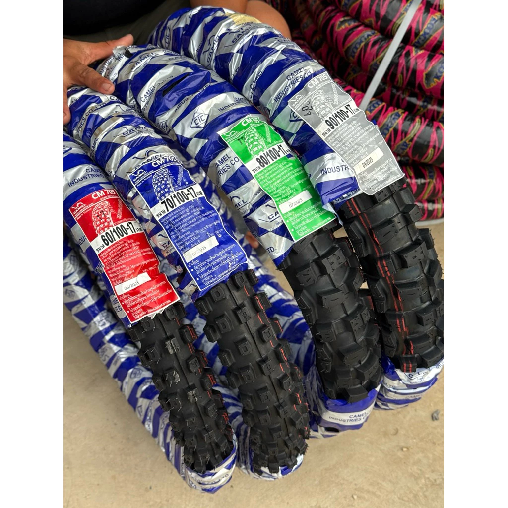 ล้อยางนอกCAMELลายวิบากใหญ่ MOTOCROSS 60/100-17 70/100-17 80/100-17 90/100-17 cm705 รูปที่ 2