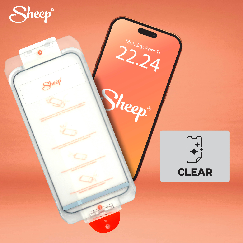 [Sheep Screen Protector For iPhone 17 Series] ฟิล์มกระจกใสและฟิล์มกัน ...
