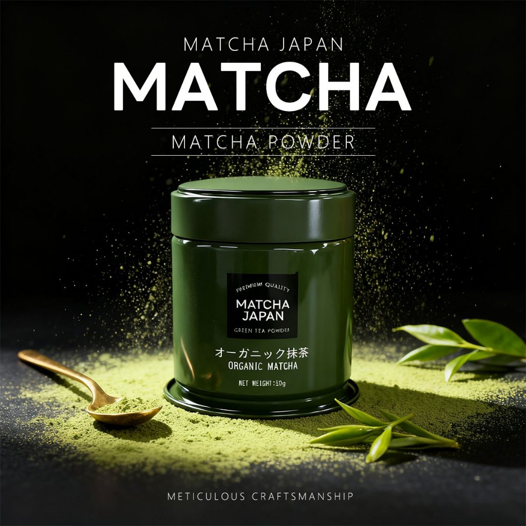 Matcha Japan ของแท้ 100% จากญี่ปุ่น ผงมัทฉะพรีเมี่ยม 50 กรัม ผงชาเขียว ไม่มีสารเติมแต่ง สี กลิ่น ครีมเทียม…