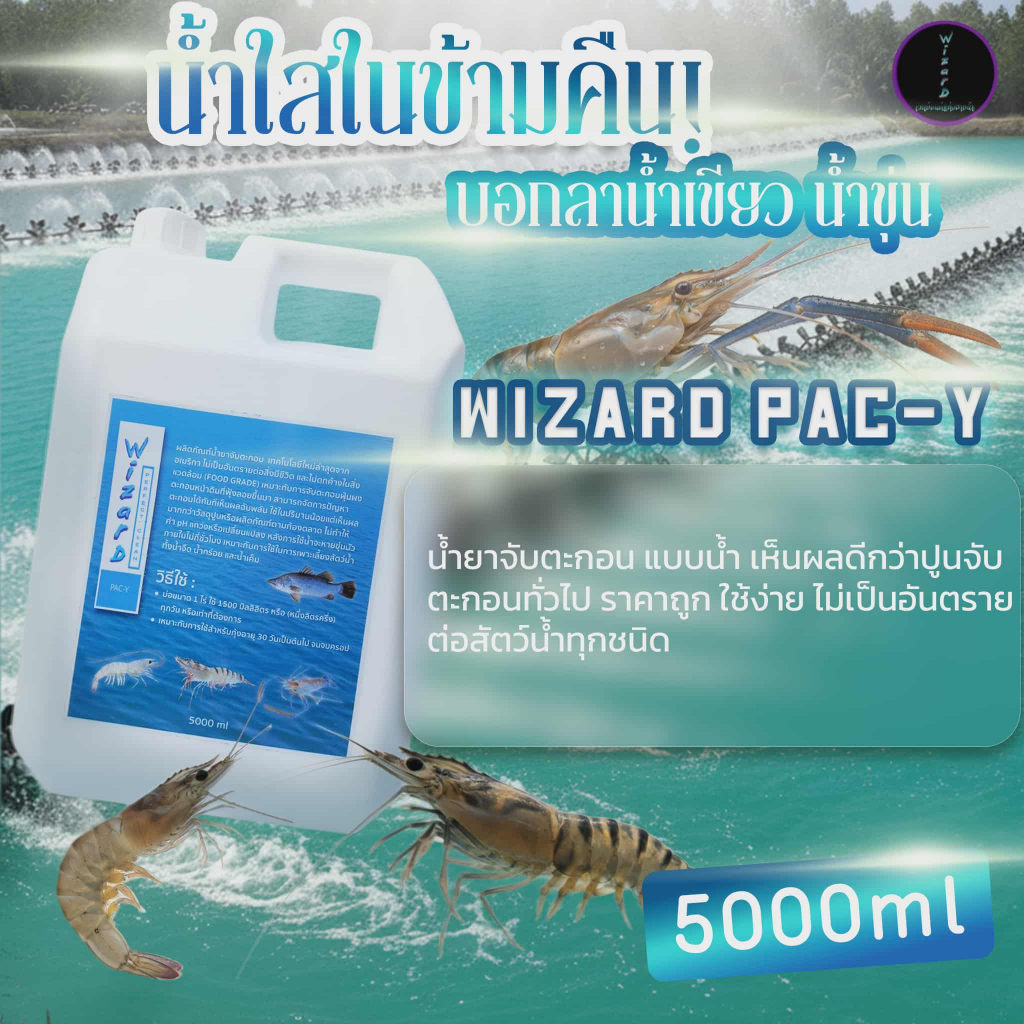 น้ำยาจับตะกอน WIZARD PERFECT CLEAN PAC-Y 5 L | Shopee Thailand