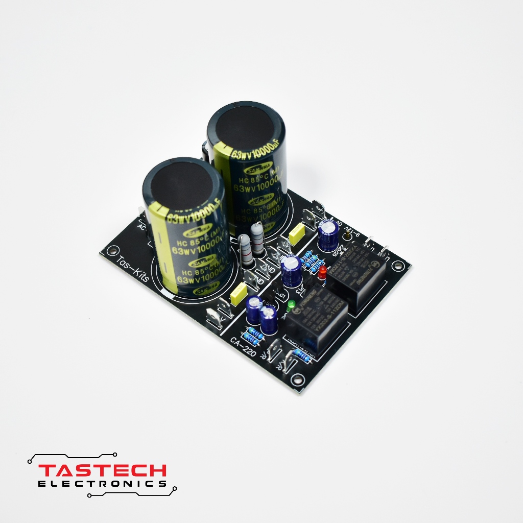 Tas-Kits CA-220 ชุดสำเร็จพร้อมใช้ ชุดเร็กติไฟร์ 25A,10000uF/63,ป้องกัน ...