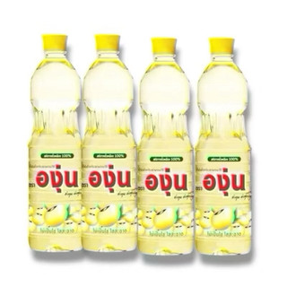 Dầu đậu nành nhãn hiệu องุ่น 1 lít (gói 3 chai) 100 % chiết xuất từ đậu nành nguyên chất, không mùi, không dễ cháy, thích hợp cho xào, chiên