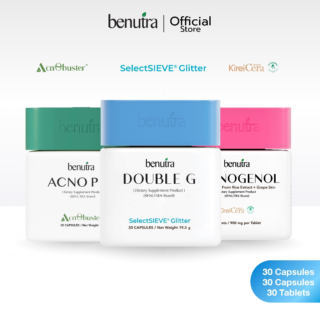 (ตะกร้า 3 กระปุก) Benutra Tetra SOD บีนูทร่า เตตระ เอสโอดี + PYCNOGENOL ...