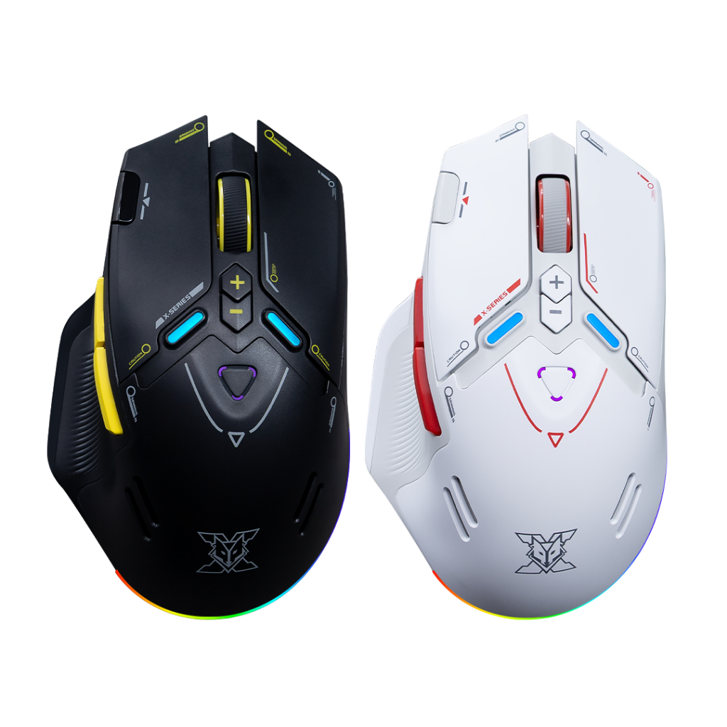 เมาส์เกมมิ่งไร้สาย NUBWO รุ่น X210 VORTEX Tri Mode Wireless Gaming Mouse ปุ่มกด 9 ปุ่ม ไฟ RGB Lighting