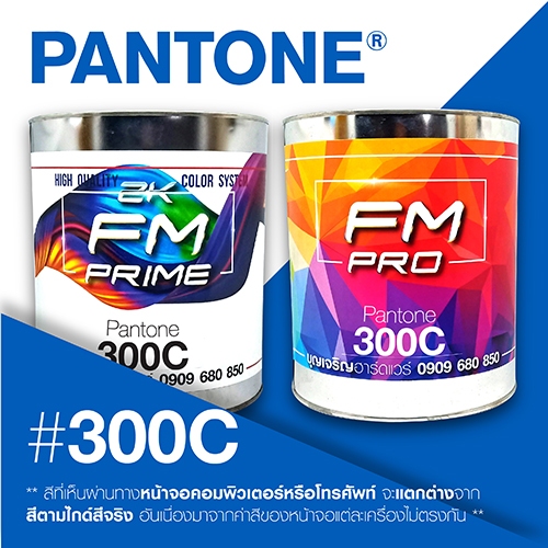 (ราคาต่อลิตร) สี PANTONE 300 C / PMS 300 C | Shopee Thailand