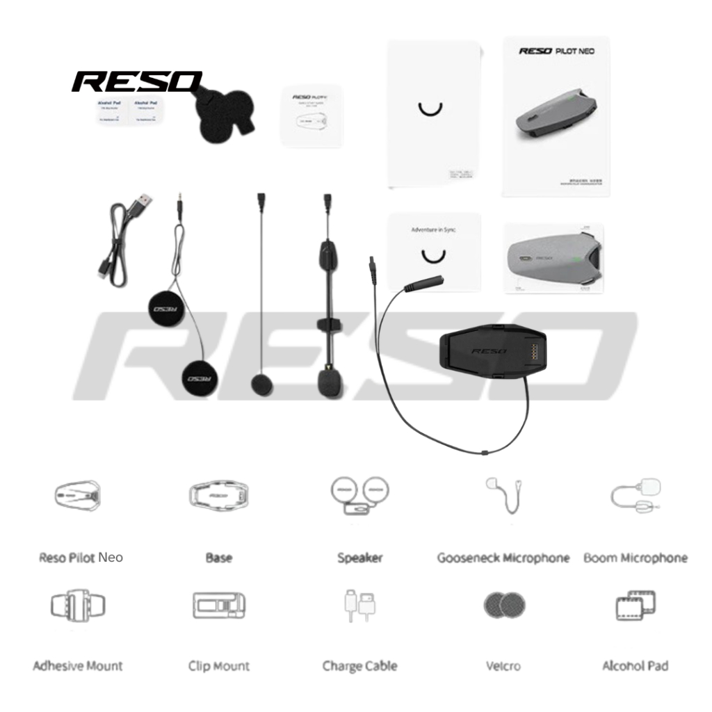 RESO PILOT NEO หูฟังบลูทูธติดหมวกกันน็อค【ประกันตัวเครื่องศูนย์ไทย 3 ปี ...